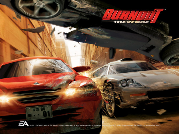 Обои картинки фото burnout, reveng, видео, игры, revenge