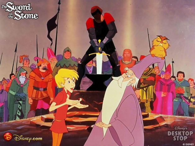 Обои картинки фото мультфильмы, the, sword, in, stone