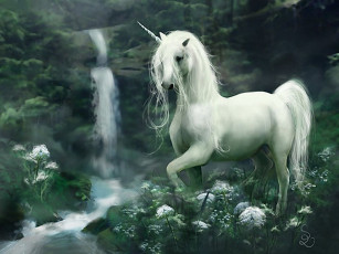 Картинка фэнтези единороги