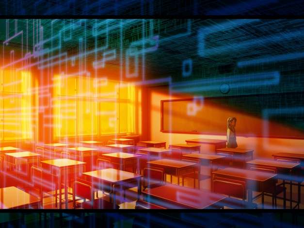 Обои картинки фото аниме, the, melancholy, of, haruhi, suzumiya