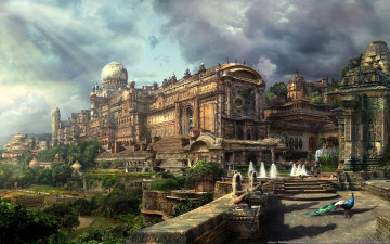 Картинка buddha`s hometown фэнтези замки