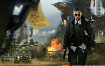 Картинка sins of neon city фэнтези люди