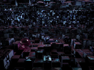 Картинка 3д графика abstract абстракции абстракция узор тёмный