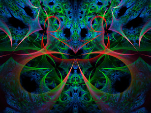 Картинка 3д графика fractal фракталы абстракция узор тёмный