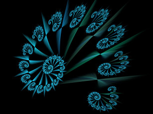 Картинка 3д графика fractal фракталы фрактал тёмный узор