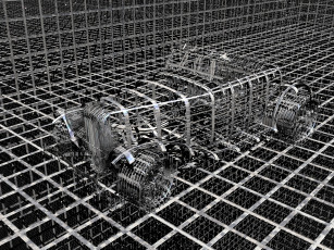 Картинка 3д графика modeling моделирование авто линии