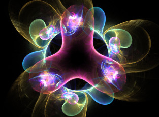 Картинка 3д графика fractal фракталы узор абстракция