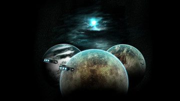 Картинка космос арт планеты