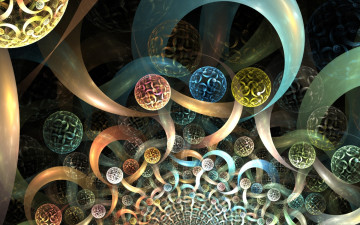 Картинка 3д графика fractal фракталы абстракция узор