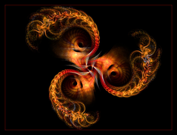 Обои картинки фото 3д, графика, fractal, фракталы, узор, абстракция, тёмный