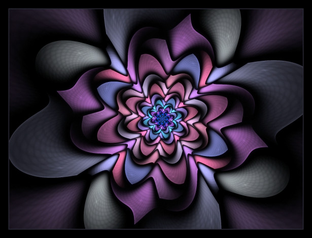 Обои картинки фото 3д, графика, fractal, фракталы, узор, тёмный, фрактал