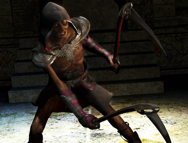 Обои картинки фото 3д, графика, fantasy, фантазия, мужчина, воин, мечи