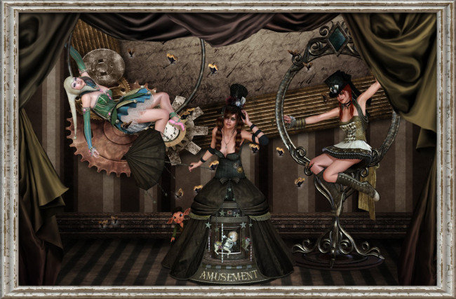 Обои картинки фото 3д, графика, fantasy, фантазия, девушки