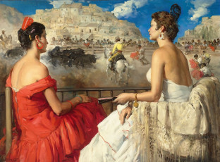 Картинка рисованные clement rodriguez f девушки коррида