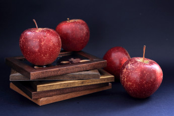 Картинка еда Яблоки красный