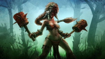 Картинка bloodline champions видео игры дубина воительница игра