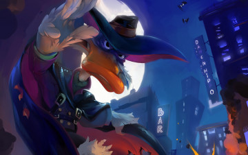 Картинка darkwing duck мультфильмы Черный плащ