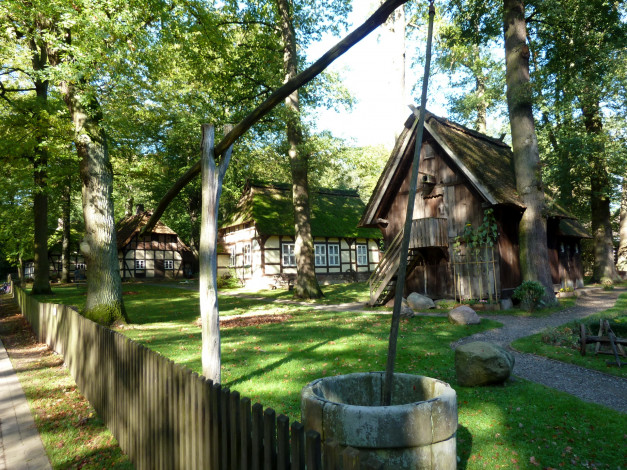 Обои картинки фото германия, вальсроде, музей, разное, сооружения, постройки, дома, пейзаж