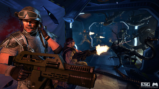 Обои картинки фото видео, игры, aliens, colonial, marines, компьютерная, игра