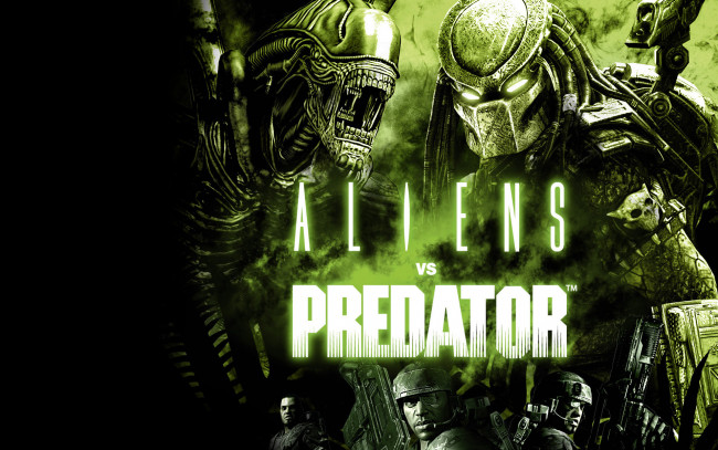 Обои картинки фото alien, vs, predator, видео, игры, aliens, Чужой, против, хищника