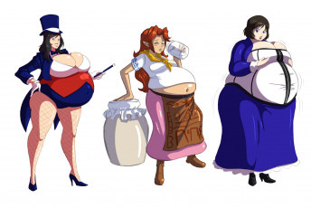 Картинка рисованные комиксы толстушки