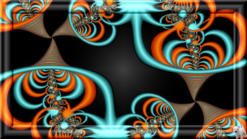 Картинка 3д графика fractal фракталы узор цвета щенок