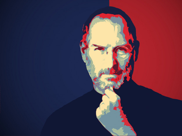 Обои картинки фото векторная, графика, steve, jobs
