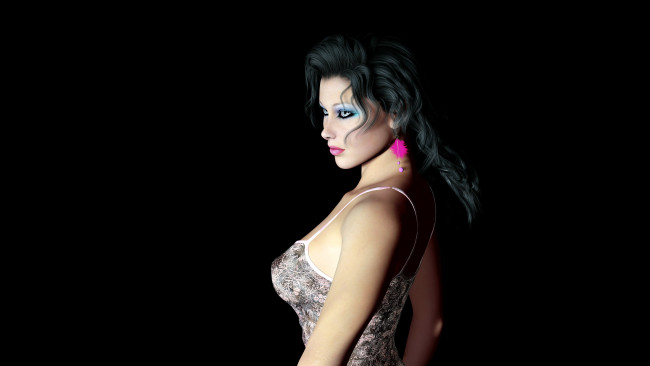 Обои картинки фото 3д, графика, people, люди, взгляд