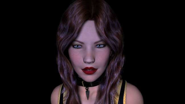 Обои картинки фото 3д, графика, portraits, портрет, взгляд, лицо