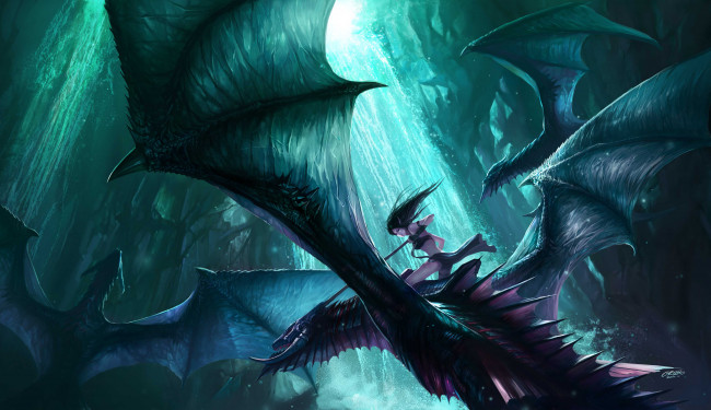 Обои картинки фото фэнтези, драконы, дракон