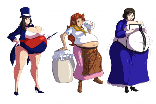 Обои картинки фото рисованные, комиксы, толстушки