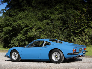 Картинка автомобили ferrari синий uk-spec gt 246 dino