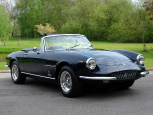 Картинка автомобили ferrari темный uk-spec gts 330