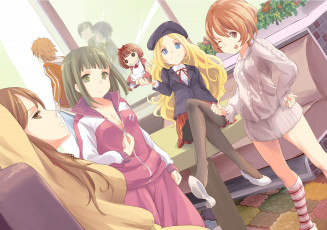 Картинка аниме *unknown+ другое девушки персонажи комната