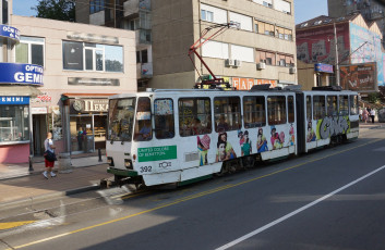 Картинка техника трамваи рельсы трамвай улица город