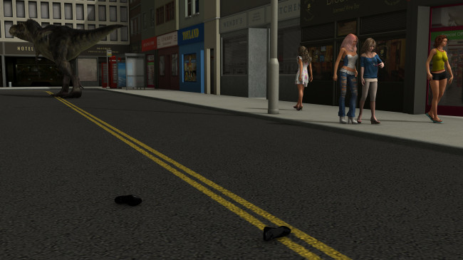 Обои картинки фото 3д графика, фантазия , fantasy, дракон, улица, город