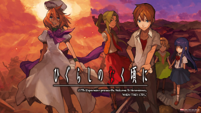 Обои картинки фото аниме, higurashi no naku koro ni, higurashi, no, naku, koro, ni