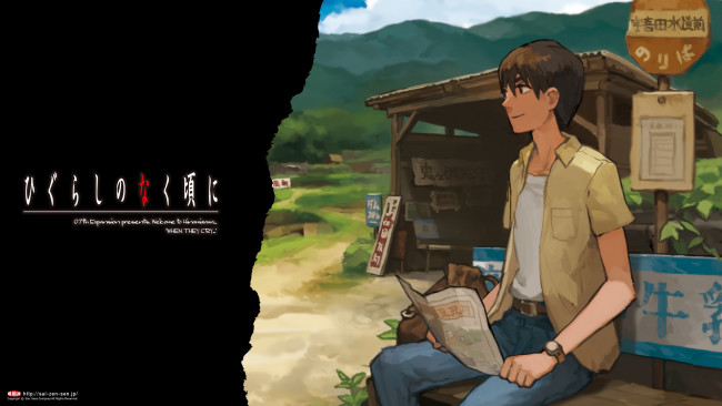 Обои картинки фото аниме, higurashi no naku koro ni, higurashi, no, naku, koro, ni