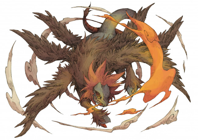 Обои картинки фото аниме, pokemon, hydreigon