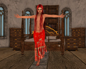 Картинка 3д+графика люди+ people волосы фон взгляд девушка