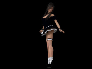 Картинка 3д+графика люди+ people взгляд девушка фон