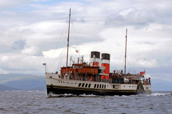 Картинка waverley корабли пароходы колесный пароход