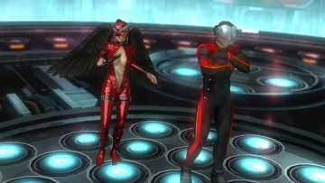 обоя 3д графика, фантазия , fantasy, девушка, взгляд, фон, демон