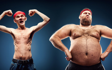 Картинка юмор+и+приколы fat ectomorphic constitution poses skinny