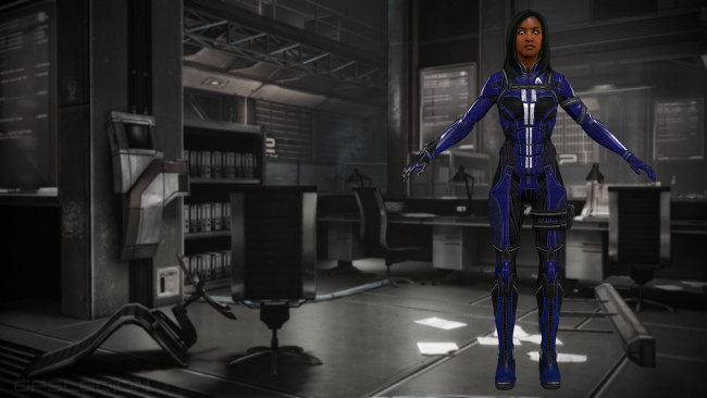 Обои картинки фото 3д графика, фантазия , fantasy, девушка, взгляд, фон