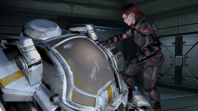 Обои картинки фото 3д графика, фантазия , fantasy, девушка, взгляд, фон