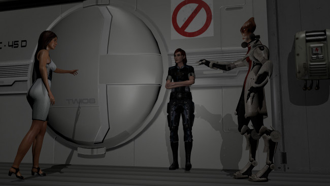 Обои картинки фото 3д графика, фантазия , fantasy, девушки, взгляд, фон, существо