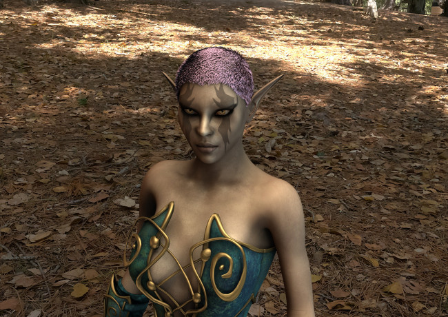 Обои картинки фото 3д графика, эльфы , elves, эльфийка, взгляд, фон