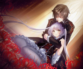 Картинка аниме unknown +другое объятья девочка парень двое