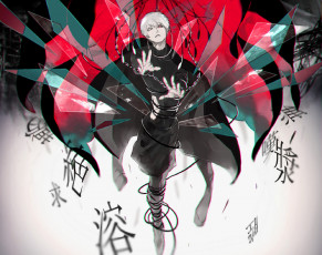 Картинка аниме tokyo+ghoul kaneki ken
